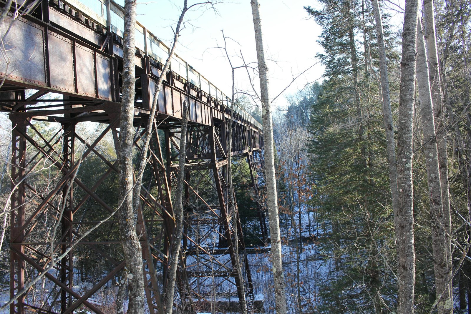Looking east